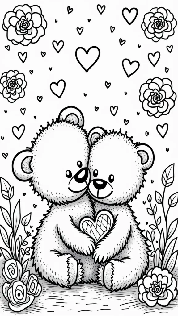 coloriages gratuits de la Saint-Valentin